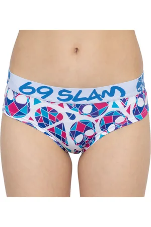 69SLAM Majtki damskie bokserki skullmond białe XS