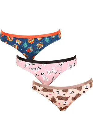 Dědoles 3PACK wesołe majtki damskie