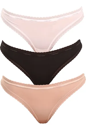 Calvin Klein 3PACK stringi damskie wielokolorowe