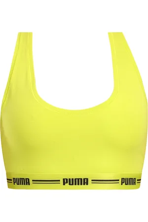 PUMA Damski biustonosz sportowy żółty