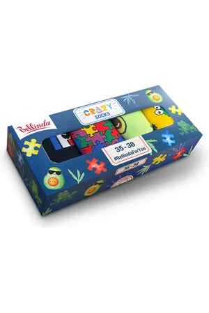 Bellinda 4PACK szalone skarpetki wielokolorowe
