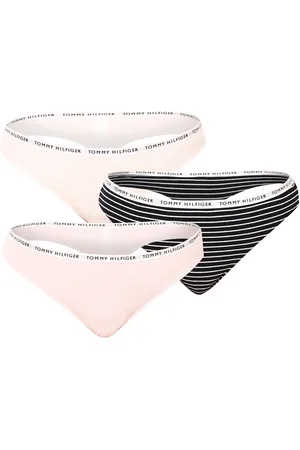 Tommy Hilfiger 3PACK stringi damskie nadrozmiard wielokolorowe