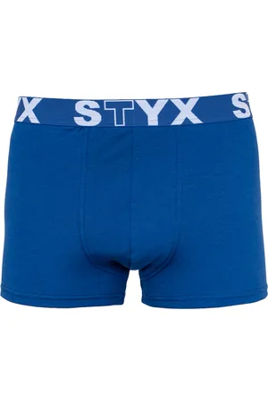 STYX Bokserki męskie sportowa guma nadrozmiar ciemnoniebieskie