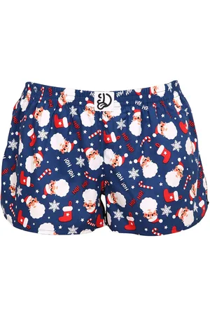 Dědoles Wesołe luźne bokserki damskie Santa