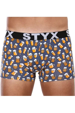 STYX Bokserki męskie art sportowa guma nadrozmiar piwo