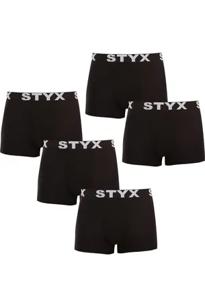 STYX 5PACK bokserki męskie sportowa guma nadrozmiar czarne