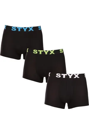 STYX 3PACK bokserki męskie sportowa guma nadrozmiar wielokolorowe