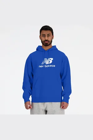 New Balance Bluza męska MT41501BUL – niebieska