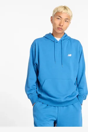 New Balance Bluza męska MT41508BEU – niebieska
