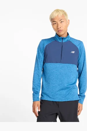 New Balance Bluza męska MT43204HEB – niebieska
