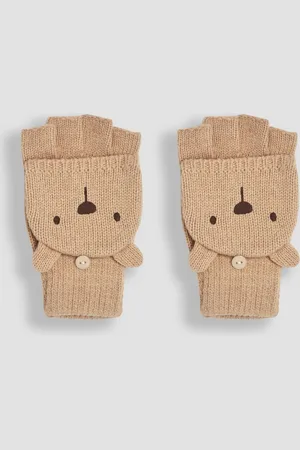 JoJo Maman Bébé Rękawiczki z palcami Bear Novelty1