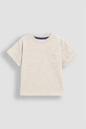 JoJo Maman Bébé Textured 100% Cotton T-Shirt7480 cm