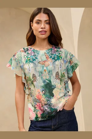 Lipsy London Printed Embellished T-Shirt44