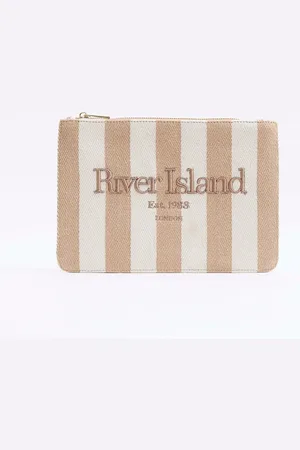 River Island Striped Beach Pouch BagJeden