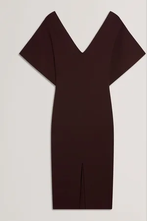 Ted Baker Rebexxa V-Neck Knitted Midi Dress40