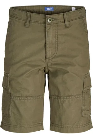 JACK & JONES Relaxed Fit 100% Cotton Cargo Shorts140146 cm