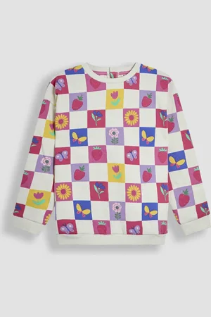 JoJo Maman Bébé Printed Crew Neck Sweatshirt110116 cm