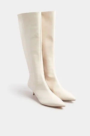 Long Tall Sally Dressy Knee High Point PU BootsEU 43 (UK 10)