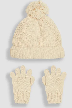JoJo Maman Bébé Rib Hat & Gloves Set1