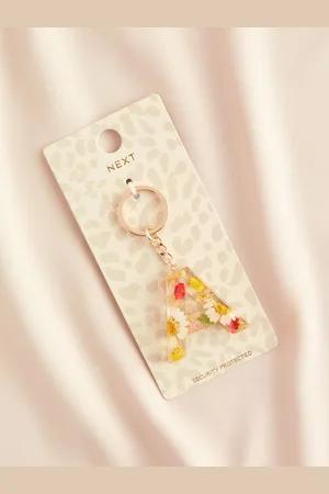 Next Colour Initial Floral KeyringM