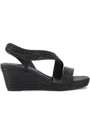 Carvela Gala Wedge Jewel 70 Black SandalsEU 41 (UK 8)