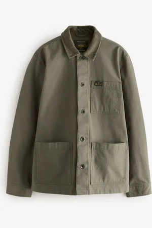 Next Canvas Chore 100% Cotton Jacket With Corduroy CollarM