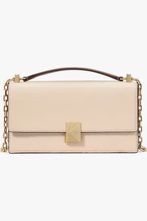 Kate Spade Deco Mini Flap Chain Cross-Body White BagJeden