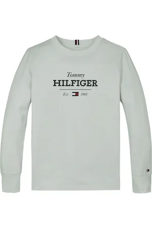 Tommy Hilfiger 1985 Regular Fit Monotype Long Sleeves 100% Cotton T-Shirt16 lat (176 cm)