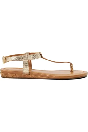 Dune Slim Print Lari Wedge Toe Post SandalsEU 39 (UK 6)