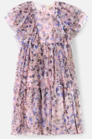 Angel & Rocket Juliana Printed Frill Mesh Dress12 lat (152 cm)