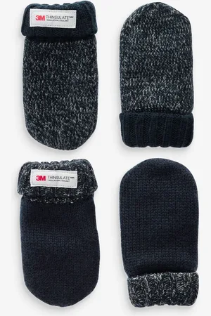 Next Thinsulate Mittens 2 Pack (3mths-6yrs)3-9 miesięcy