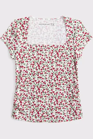Abercrombie & Fitch Short Sleeve Floral Print T-Shirt166168 cm