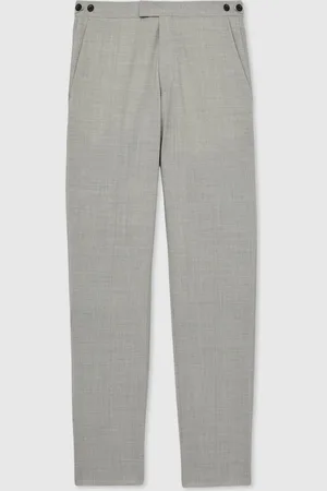 Reiss Slice Puppytooth-Check Suit Trousers Slim-Fit30 R