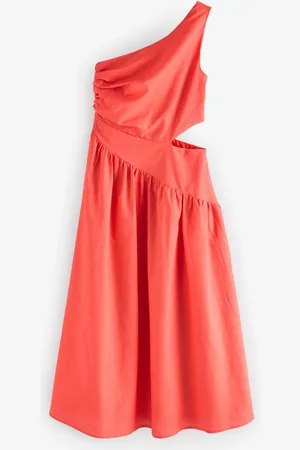 Style Cheat One Shoulder Printed Jasmine Midi Dress44