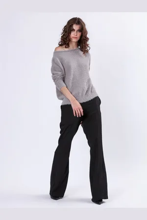 Religion Off The Shoulder Super Soft Fluffy Jumper38