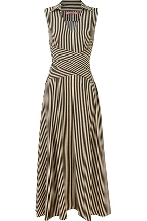 Joe Browns Striped Sleeveless Collared Midi Dress34