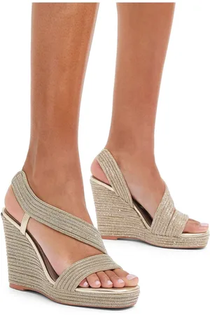 Carvela Gold Gala Wedge Jewel 110 SandalsEU 37 (UK 4)