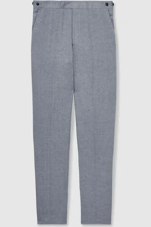 Reiss Warner Linen Slim-Fit Suit Trousers34 R