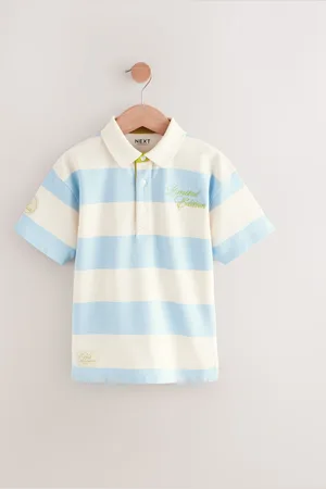 Next Stripe Relaxed Fit Short Sleeve Polo Shirt (3-16yrs)6 lat (116 cm)