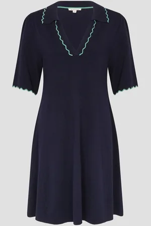 Monsoon Cole Scallop Collar Knit Mini DressM