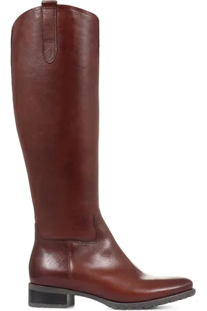 JONES BOOTMAKER Womens Cinzia Brown Leather Riding BootsEU 39 (UK 6)