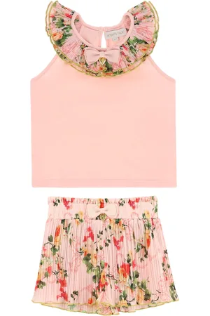 Angels Face Pink Lucile Primrose Top & Short Set110116 cm