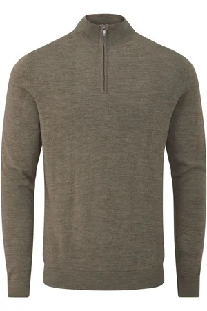 Skopes Sweter Miles z krótkim zamkiem i domieszką wełny merino3XL