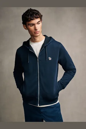Paul Smith Logo 100% Cotton Zip Through HoodieM