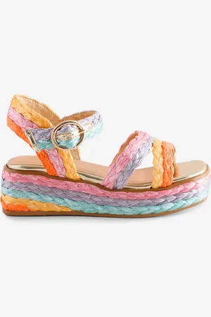 River Island Girls Multi Colour Wedge Sandalsuk13eu32