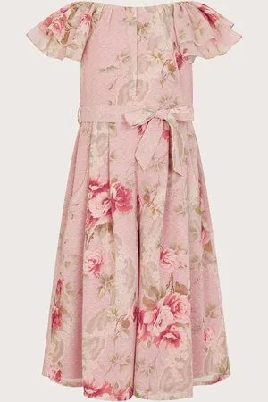 Monsoon Tia Rose Print Chiffon Culotte Jumpsuit110116 cm