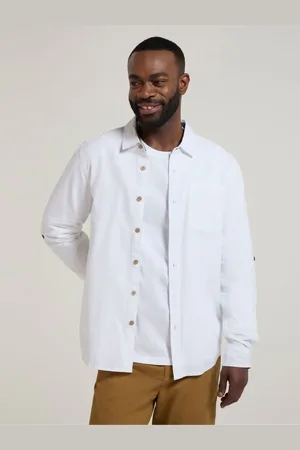 Mountain Warehouse Mens Coconut Textured Long Sleeved 100% Cotton ShirtXXXL