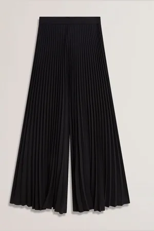 Ted Baker Haryx-Pleated Wide Leg Crepe Trousers40