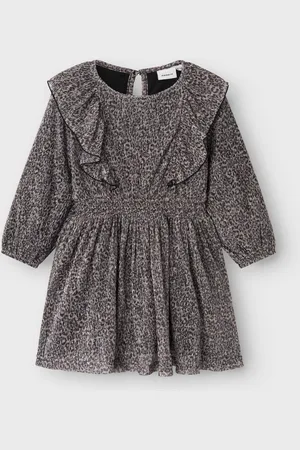 NAME IT Long Sleeves Leopard Print Mini Dress3