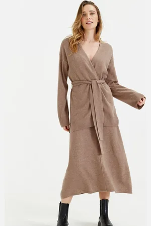 Chinti & Parker Belted Long Nude CardiganXS